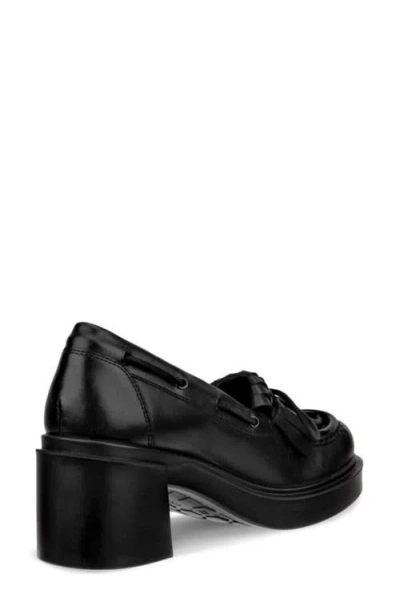 Ecco Metropole Seoul 45 Kiltie Moc Toe Loafer In Black