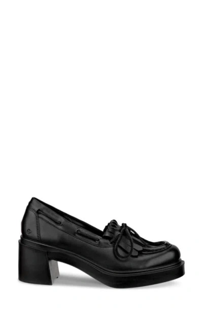 Ecco Metropole Seoul 45 Kiltie Moc Toe Loafer In Black