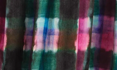 Isaac Mizrahi New York Stretch Cotton Sateen Midi Skirt In Animal Print