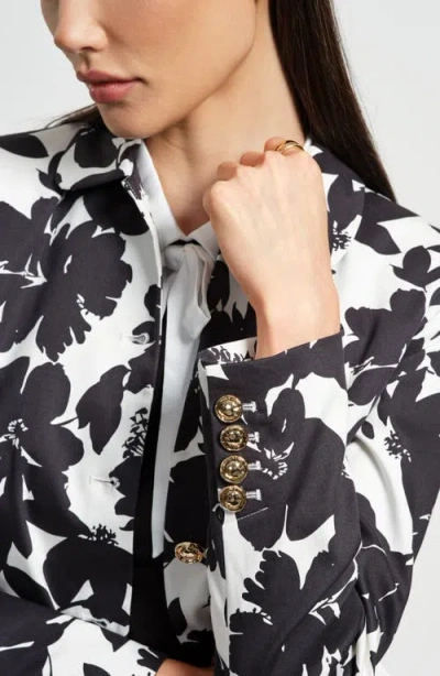 Isaac Mizrahi New York Sateen Jacket In Black