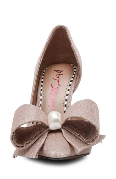Betsey Johnson Women's Kyliee Embellished Bow Pumps In Gold