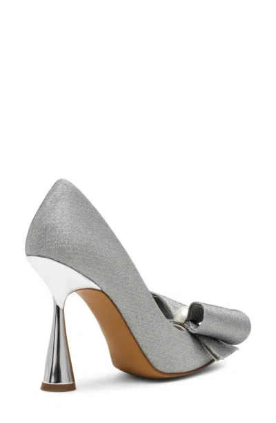 Betsey Johnson Women's Kyliee Embellished Bow Pumps In Silver