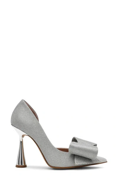 Betsey Johnson Women's Kyliee Embellished Bow Pumps In Silver