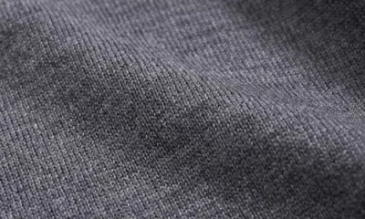 Brooks Brothers Fine Merino Wool Half-zip Sweater In Grey Heather