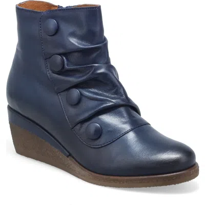 Miz Mooz Maxy Wedge Bootie In Blue