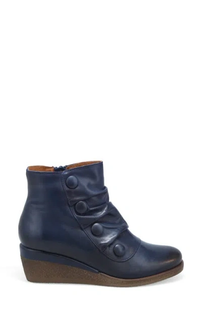 Miz Mooz Maxy Wedge Bootie In Blue