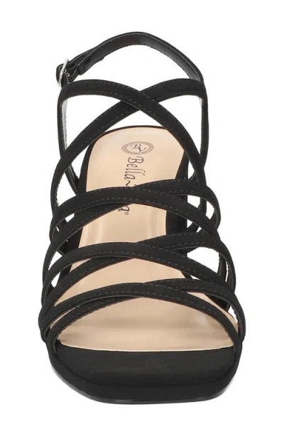 Bella Vita Women's Damsel Square Toe Heeled Sandals In Black