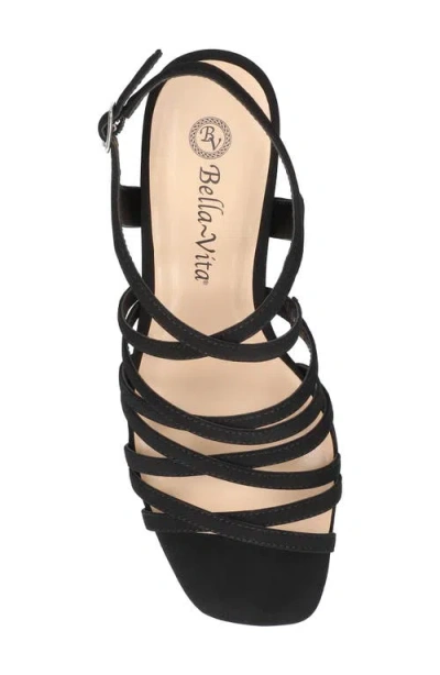 Bella Vita Women's Damsel Square Toe Heeled Sandals In Black