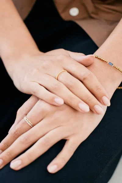 Mint & Lily Dainty Braided Stacking Ring