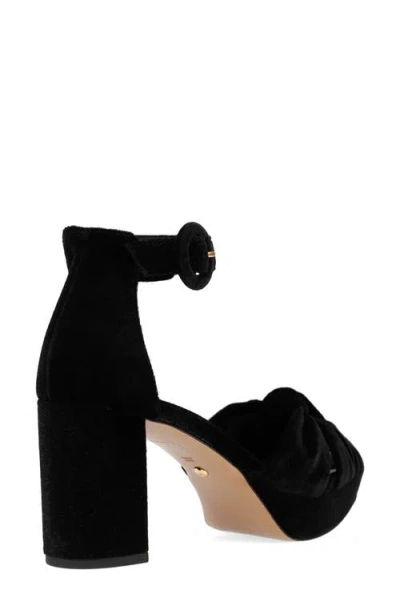 Pelle Moda Anesa Ankle Strap Platform Sandal In Black