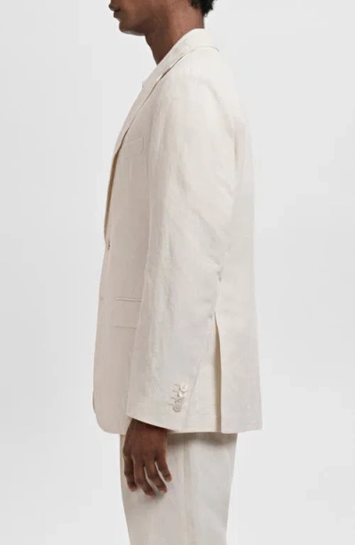 Mango Slim Fit Suit Blazer In Neutral