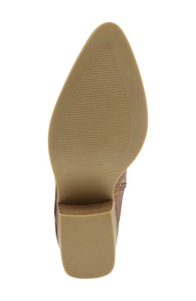 Mia Women's Clorinda Pointed Toe Western Style Boots In Brown