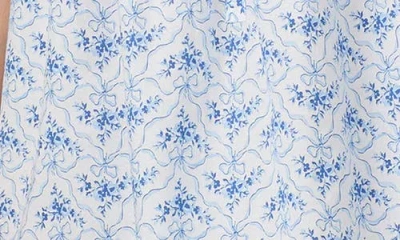 Eileen West Short Cotton Chemise In Blue