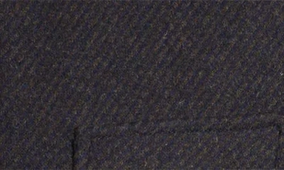 Hart Schaffner Marx Genoa Wool Blend Twill Coat In Black