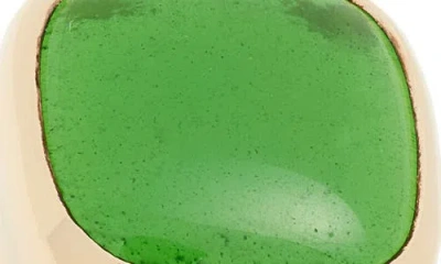 Soko Umbo Square Statement Ring In Green