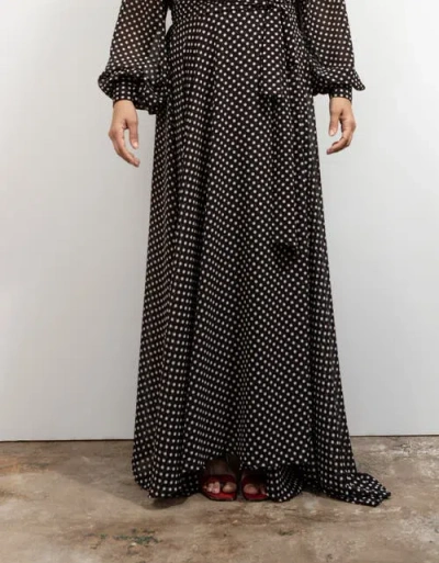 Baacal Maxi Wrap Dress In Multi