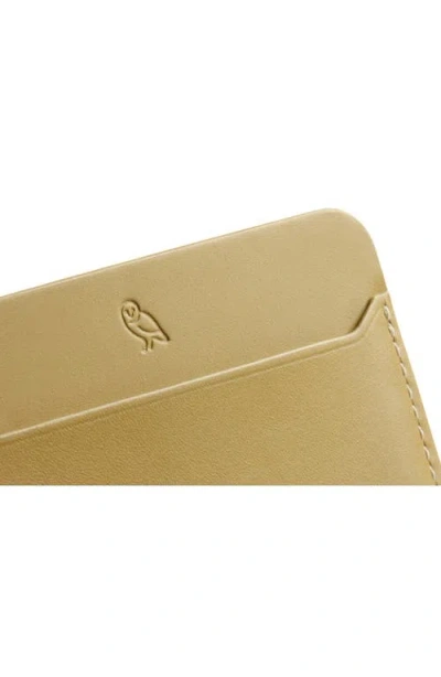 Bellroy Leather Rfid Card Case In Yellow