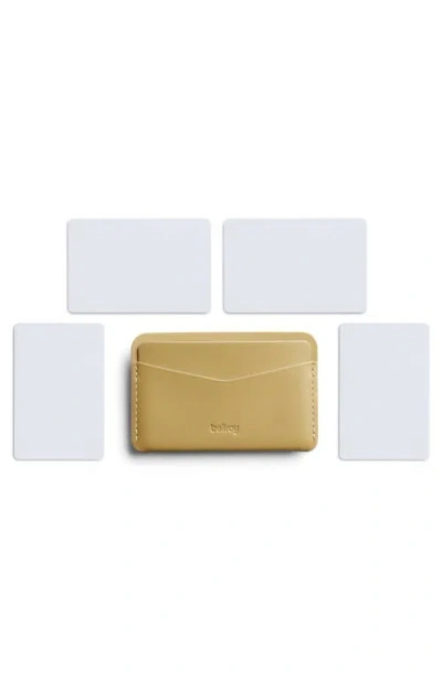 Bellroy Leather Rfid Card Case In Yellow