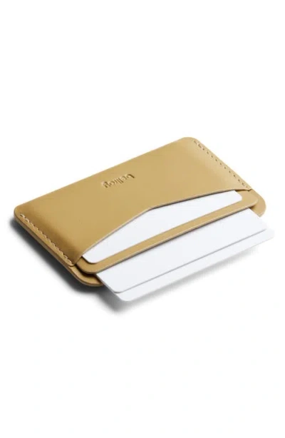Bellroy Leather Rfid Card Case In Yellow