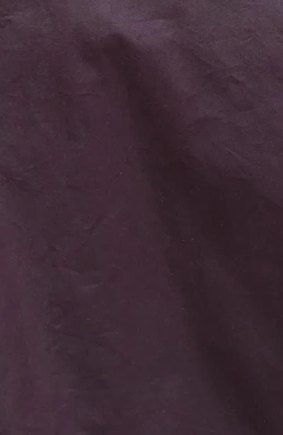 Barbour Shade Of Purple Jacket With A Ribbed Collar In Burgundy