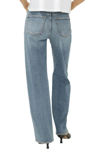 Silver Jeans Co. Women's Loose & Low Rise Straight Leg Jeans In Blue