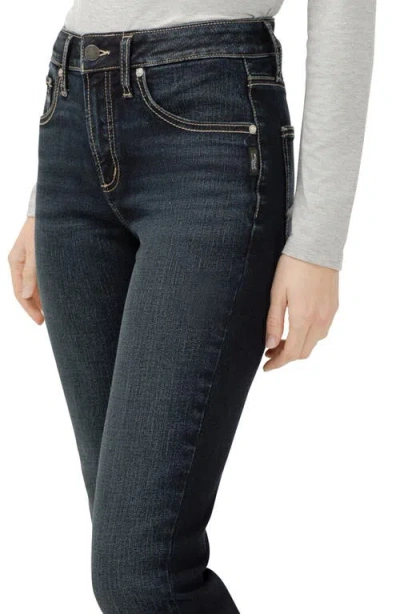Silver Jeans Co. Women's Avery High Rise Curvy Fit Slim Bootcut Jeans In Blue