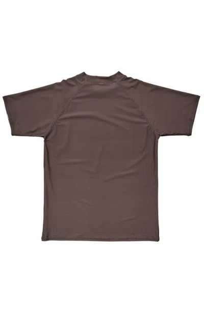 Snapper Rock Sustainable Short Sleeve Rash Top In Brown | ModeSens