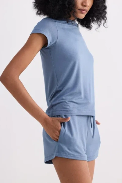 Reistor Regular Fit Essential Short Sleeve Tee In Burgundy