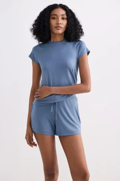 Reistor Regular Fit Essential Short Sleeve Tee In Burgundy