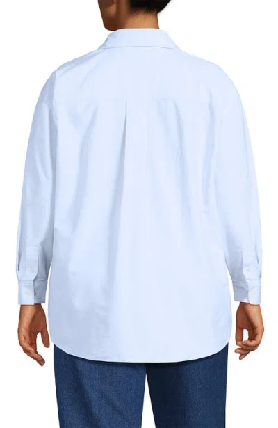 Lands' End Oxford Shirt In Blue