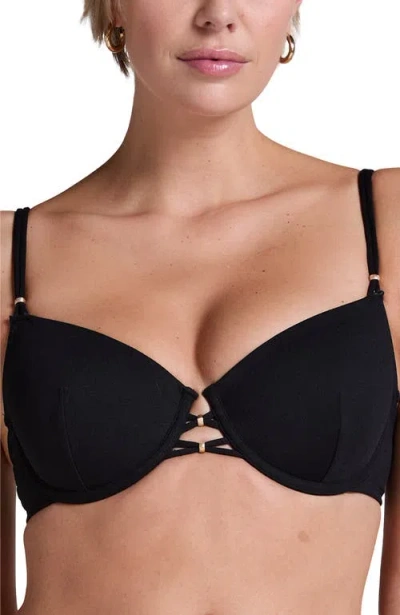 Hunkemoller Holbox Bikini Top In Black