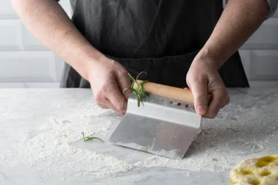 Mason Cash Innovative Kitchen Bench Scraper, 4-in-1 Dough Cutter With Herb Stripper In Multi