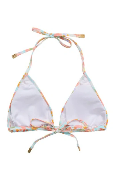 Snapper Rock Sustainable Triangle Bikini Top In Multi