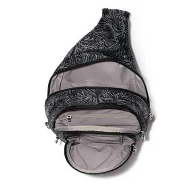 Baggallini Anti-theft Multi Zip Sling In Purple