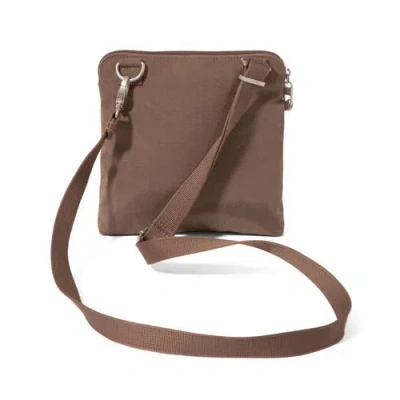 Baggallini Securtex Anti-theft Crossbody Bag In Brown