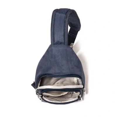Baggallini Securtex Anti-theft Daytripper Sling Bag In Blue