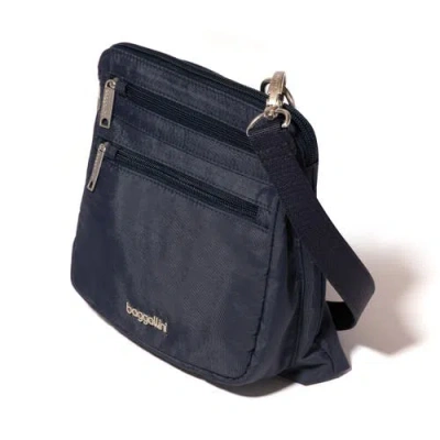 Baggallini Securtex Anti-theft Crossbody Bag In Blue