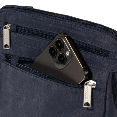 Baggallini Securtex Anti-theft Crossbody Bag In Blue