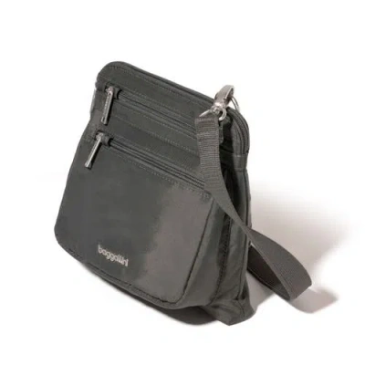 Baggallini Securtex Anti-theft Crossbody Bag In Gray