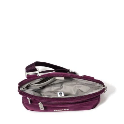 Baggallini Securtex Anti-theft Crossbody Bag In Purple