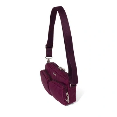 Baggallini Securtex Anti-theft Treasure Crossbody Bag In Purple