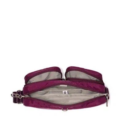 Baggallini Securtex Anti-theft Treasure Crossbody Bag In Purple