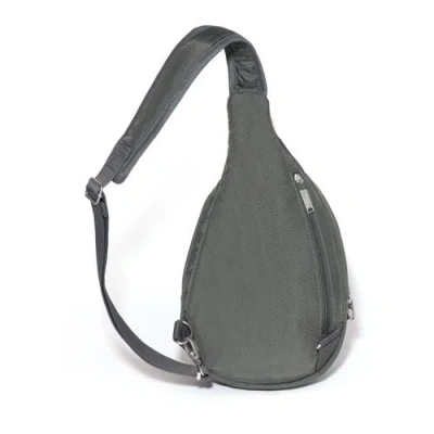 Baggallini Securtex Anti-theft Multi Zip Sling In Gray