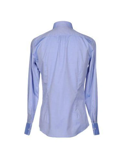 Shop Dsquared2 Solid Color Shirt In Sky Blue