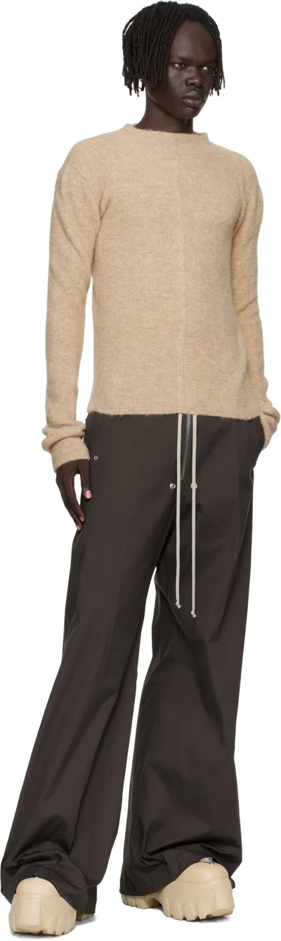 Rick Owens Beige Concordians Headon Pull Sweater In Nude