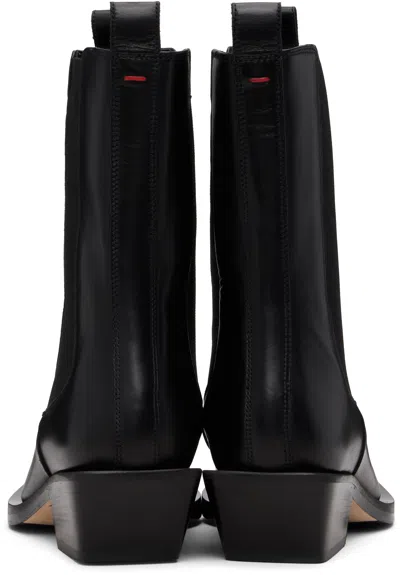 Aeyde Elegant Leather Ankle Boots For Women In Black