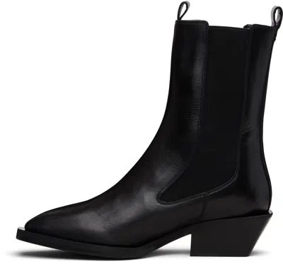 Aeyde Elegant Leather Ankle Boots For Women In Black
