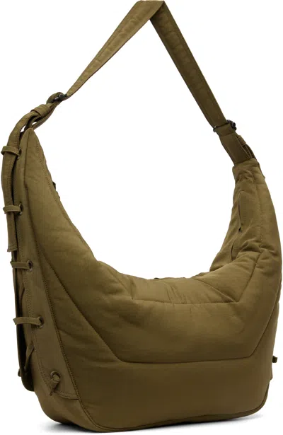 Lemaire Khaki Large Soft Game Bag