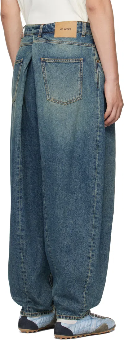 Hed Mayner Non-stretch Jeans In Blue