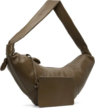 Lemaire Taupe Large Croissant Bag